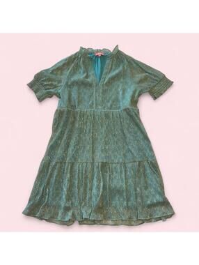 Women's Green and Blue Dress